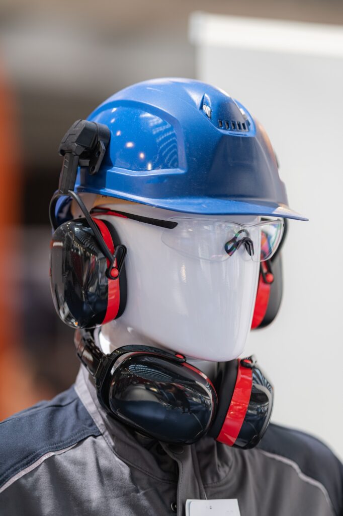 PPE - Industrial Work Safety and Personal Protection Equipment on Display.